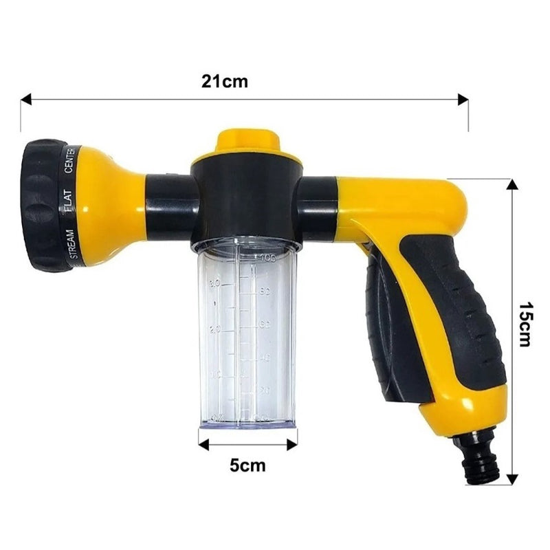 Mangueira Jet Clean - Lava Jato Portátil - 8 Tipos de Jatos Diferentes