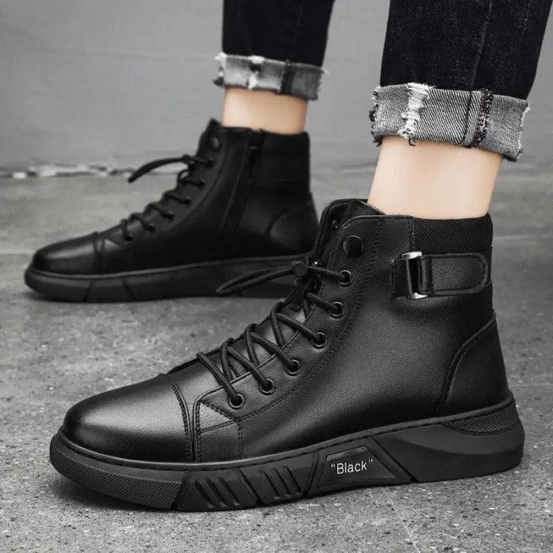 Bota AllBlack 2.0™ Impermeável - Estilo e Conforto em Cada Passo