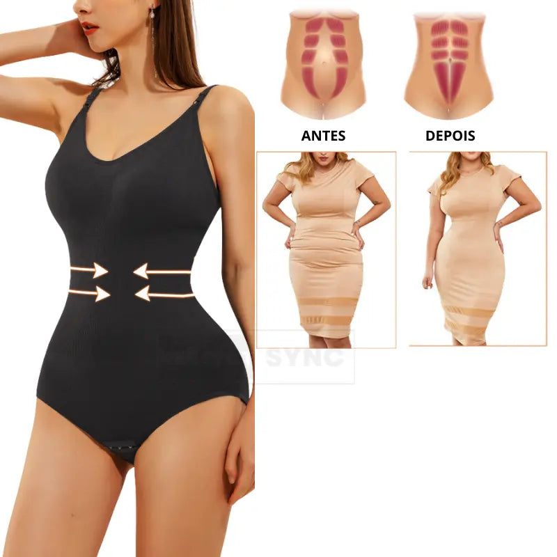 Body Modelador SlimFast - Diminui Medidas [COMPRE 1 LEVE 2]