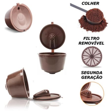 Cápsula Reutilizável para Máquina de Café + Brinde Filtro Removivel