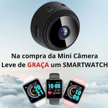 Mini Câmera Magnética - Spy Pro [GANHE UM SMARTWATCH]