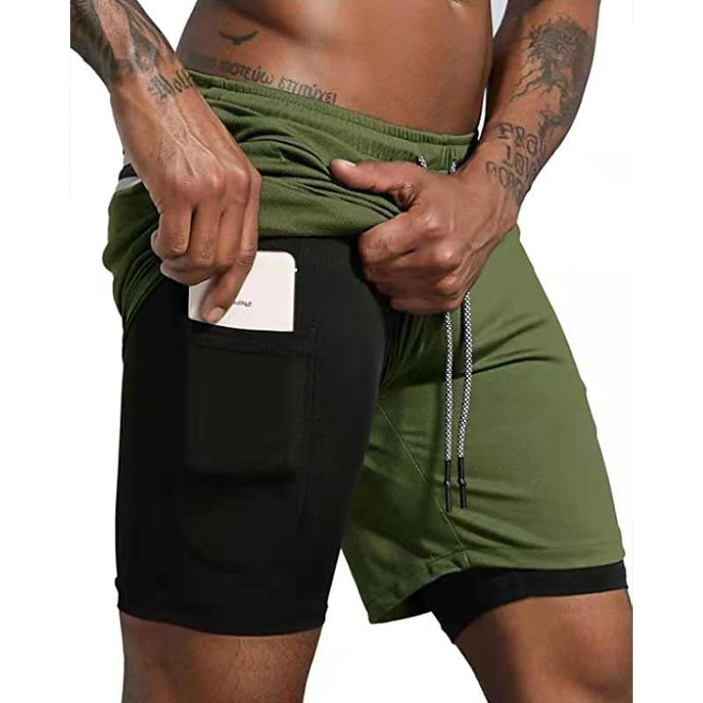 Shorts Masculino 2 em 1- Compre 1 Leve 2