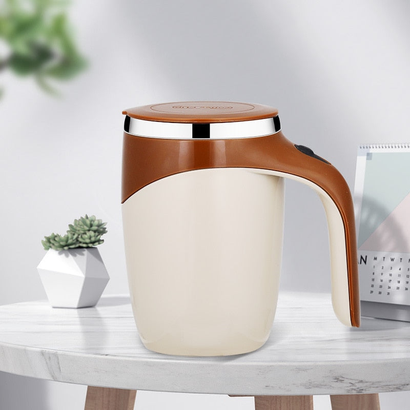 Caneca Magnética Térmica MixerCup® Inox - Misturador Automático