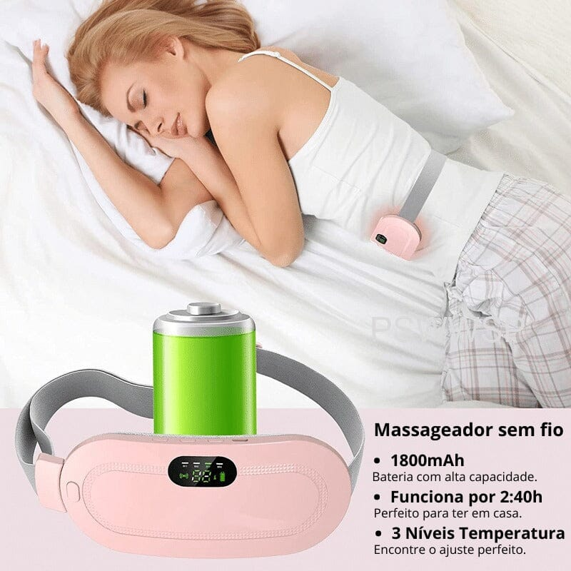 Cinta Térmica Massageadora AlívioPlus  - Dores Menstruais e Cólicas + BRINDE GRÁTIS